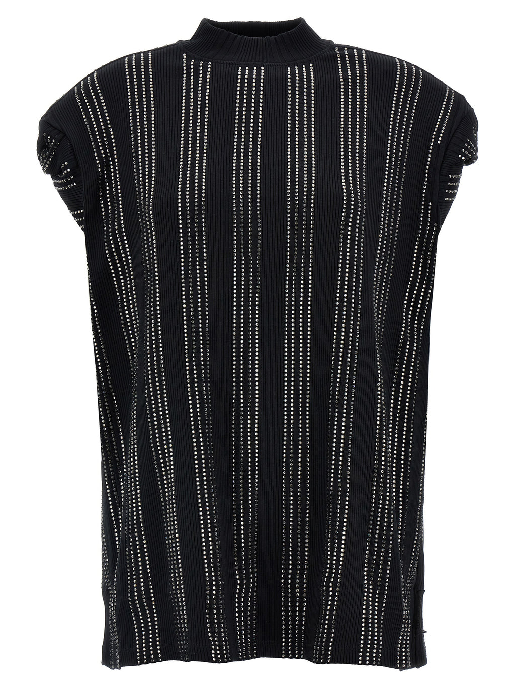 Black Cotton Short Dress