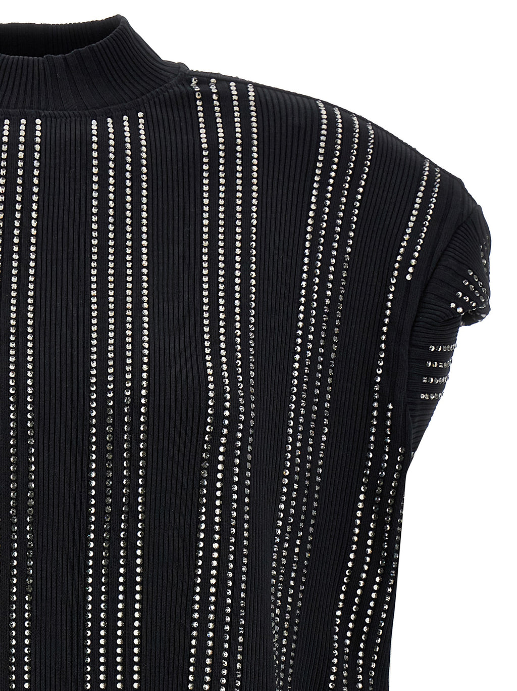 Black Cotton Short Dress