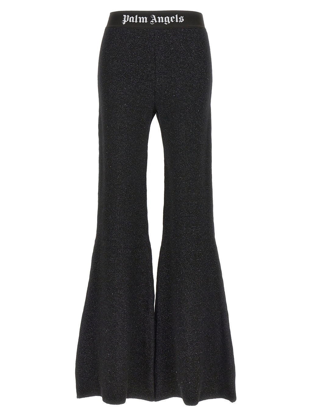 Black Viscose Flared Pants