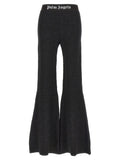 Black Viscose Flared Pants