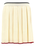 White Virgin Wool Long Skirt