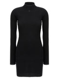 Black Cotton Short Dress