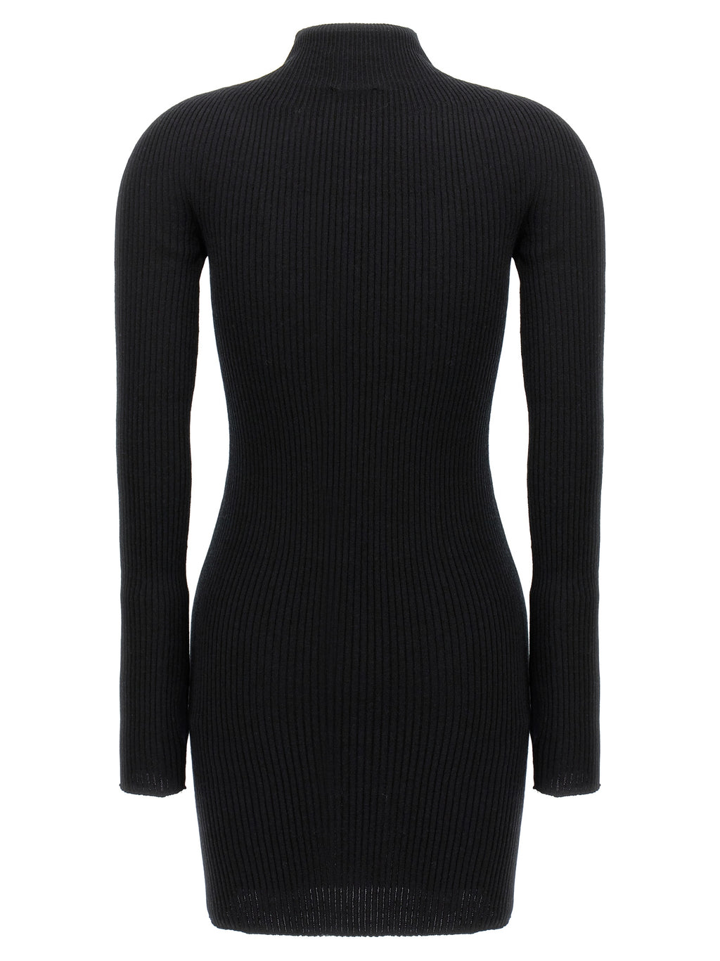 Black Cotton Short Dress