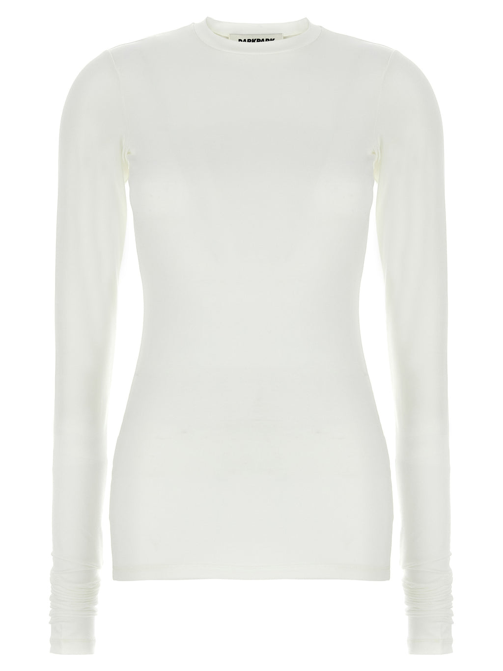 White Polyester Long Sleeve T-Shirt