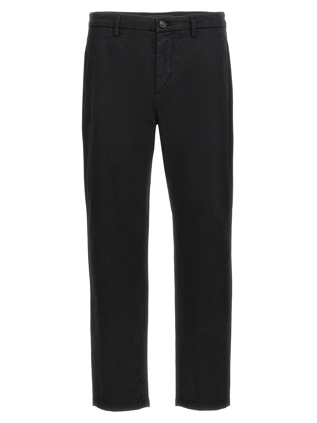 Black Cotton Casual Pants
