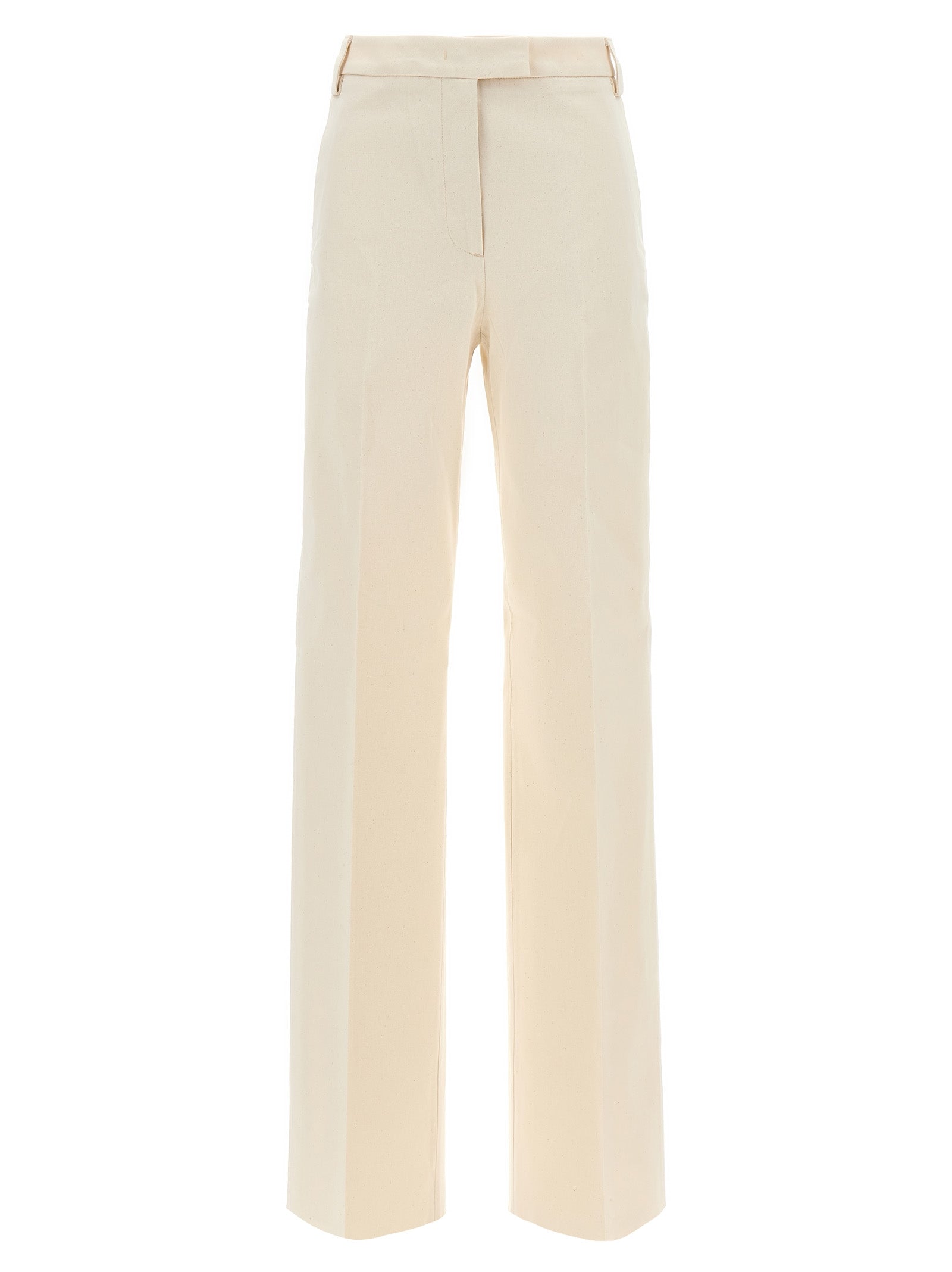 Beige Cotton Pants