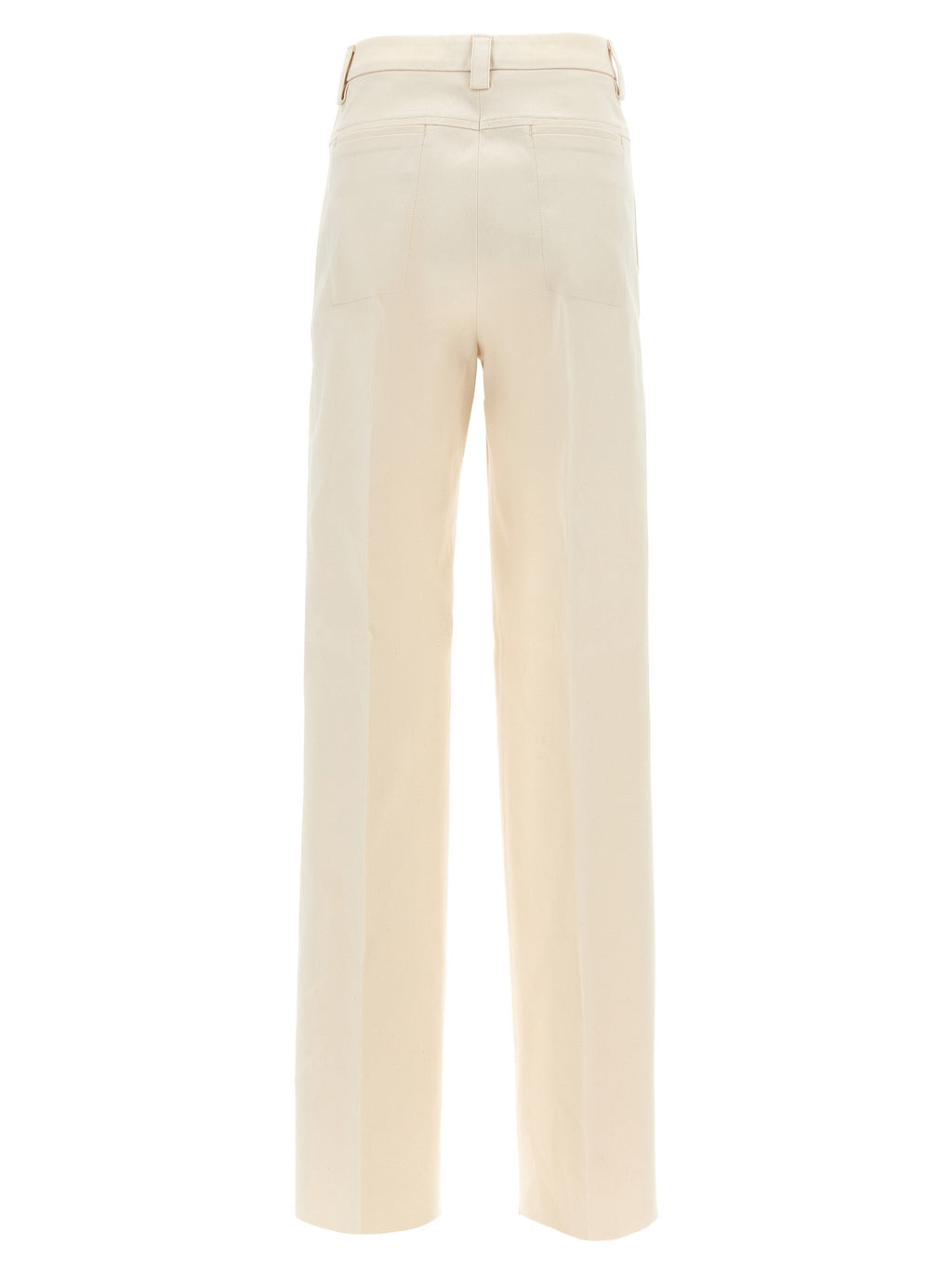 Beige Cotton Pants
