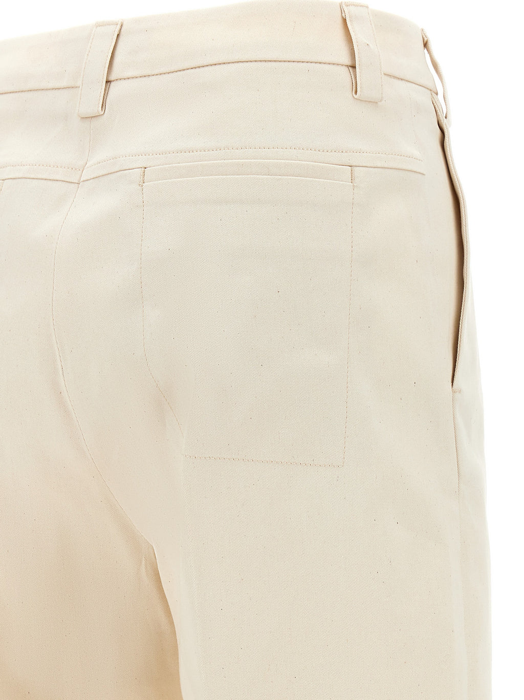 Beige Cotton Pants