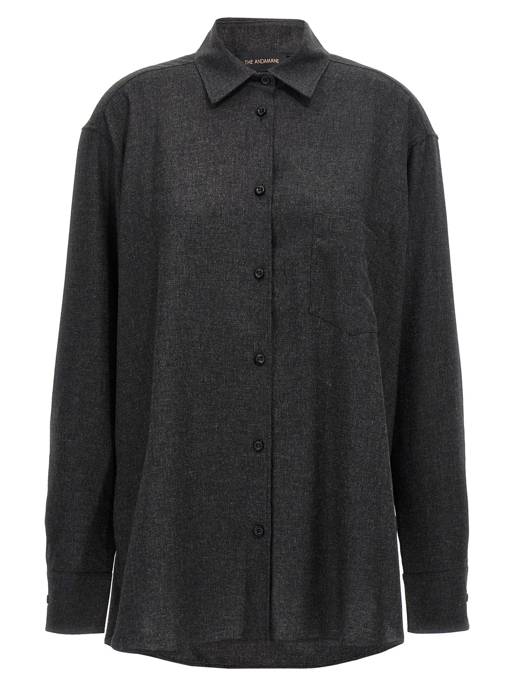 Gray Wool Blouse