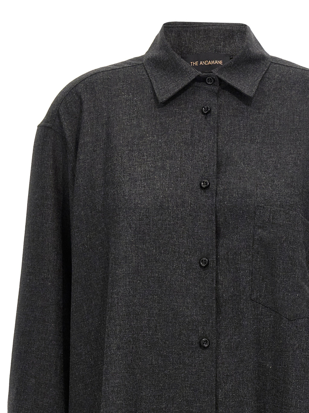 Gray Wool Blouse