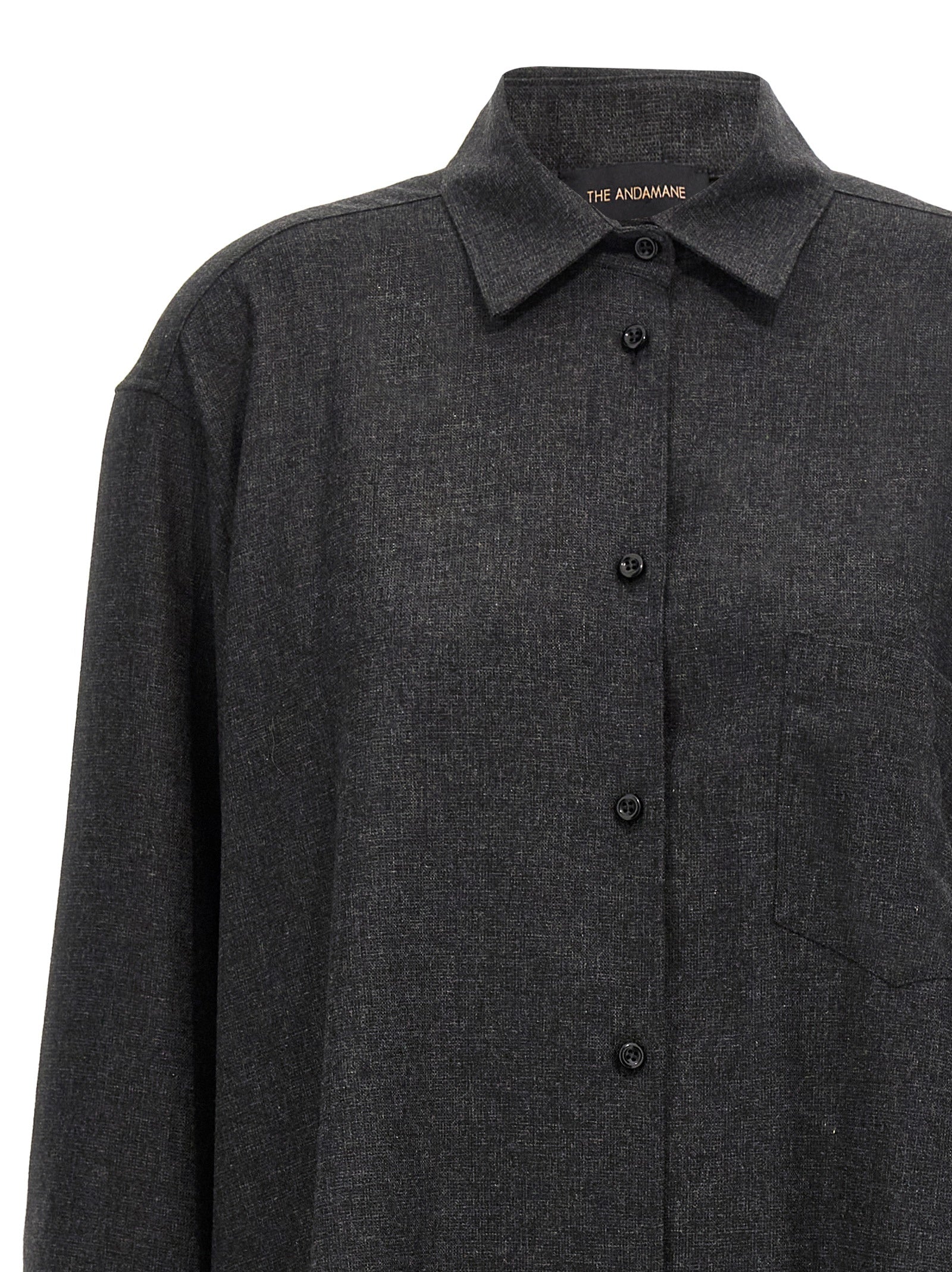 Gray Wool Blouse