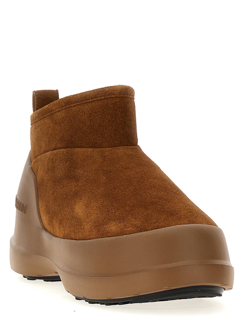 Brown Cowhide Flat Boots