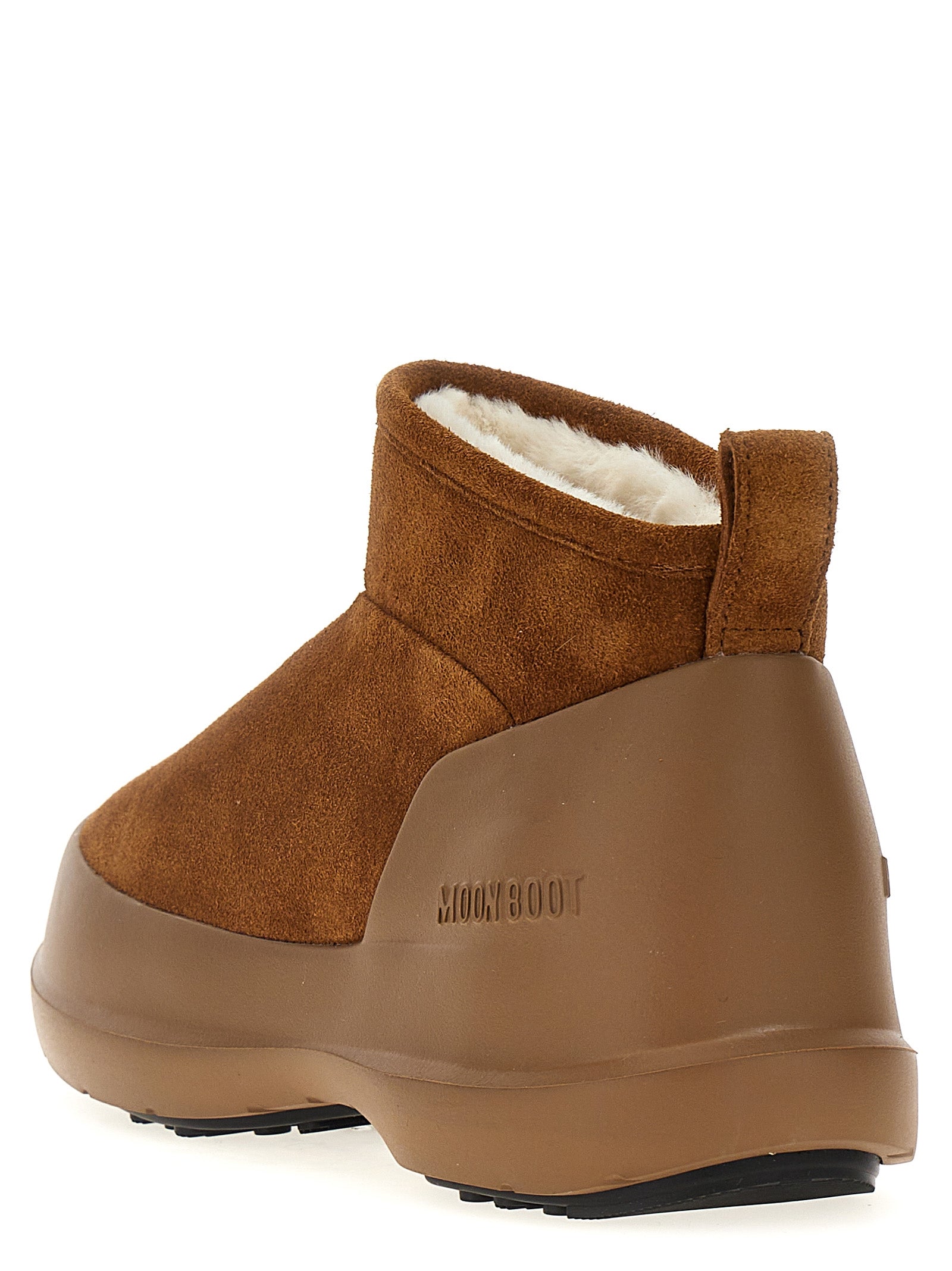 Brown Cowhide Flat Boots