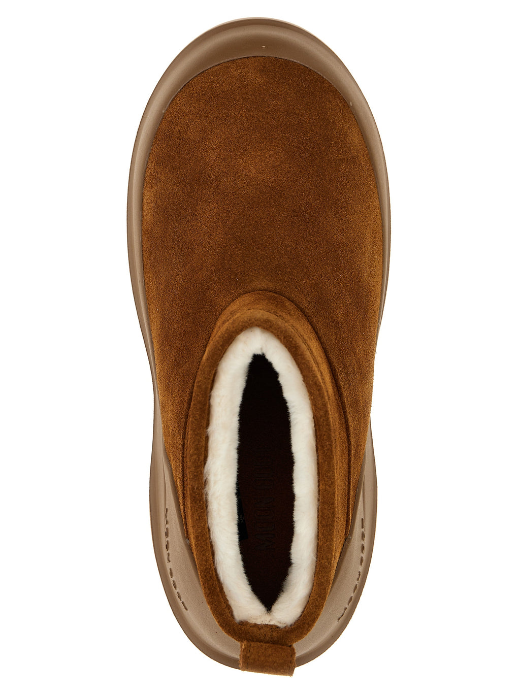 Brown Cowhide Flat Boots