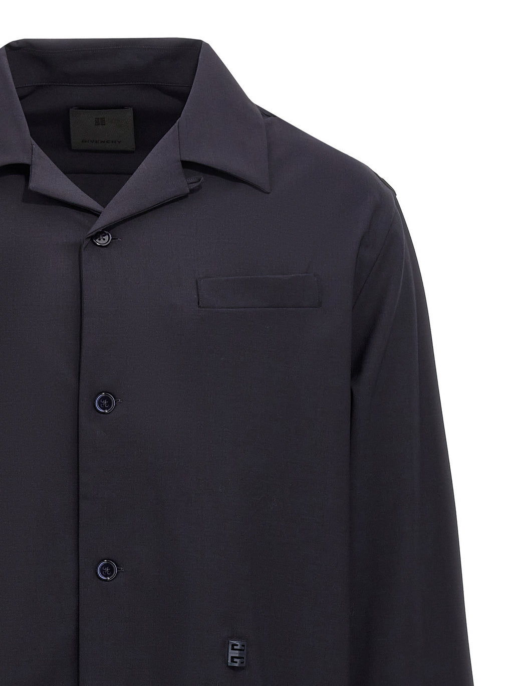 Blue Elastane Blouse