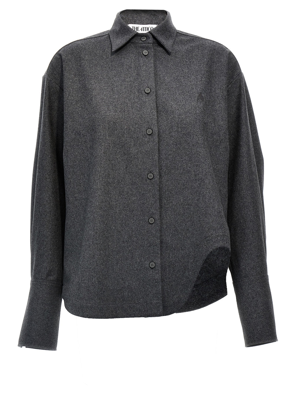 Gray Wool Blouse