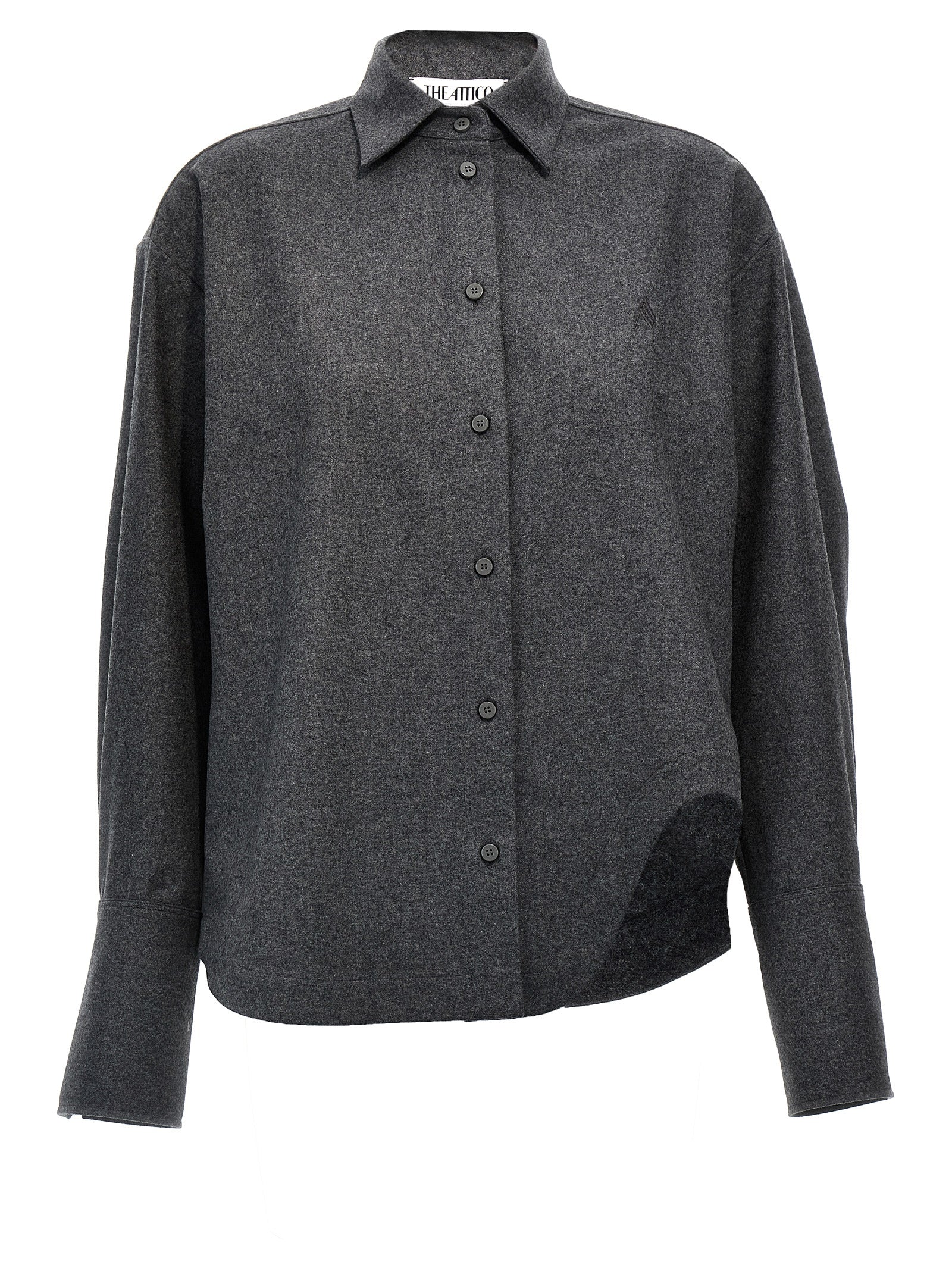 Gray Wool Blouse