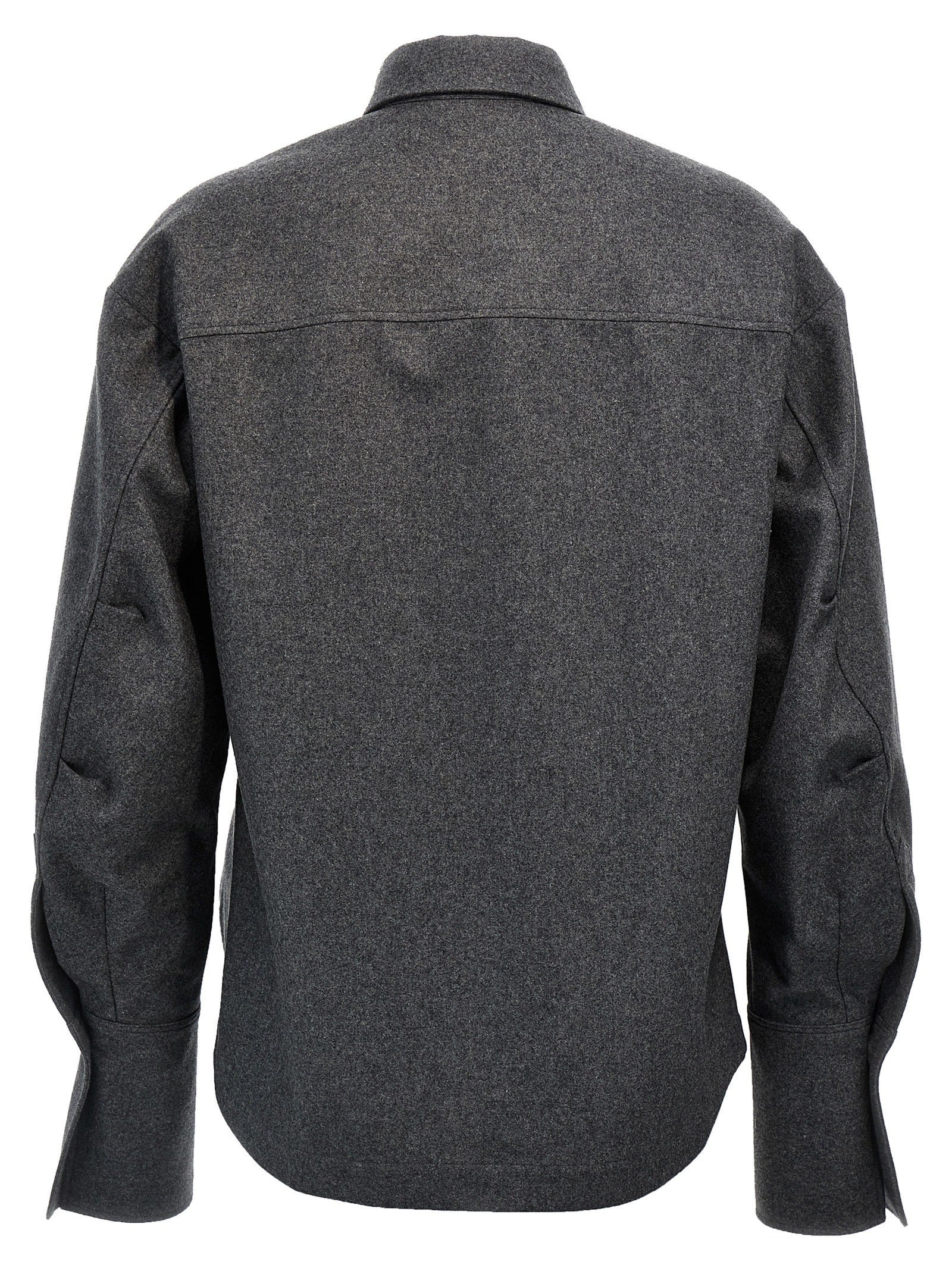 Gray Wool Blouse