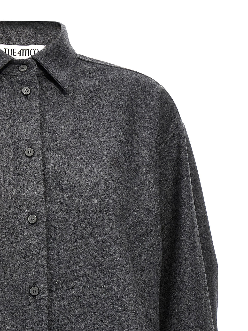 Gray Wool Blouse