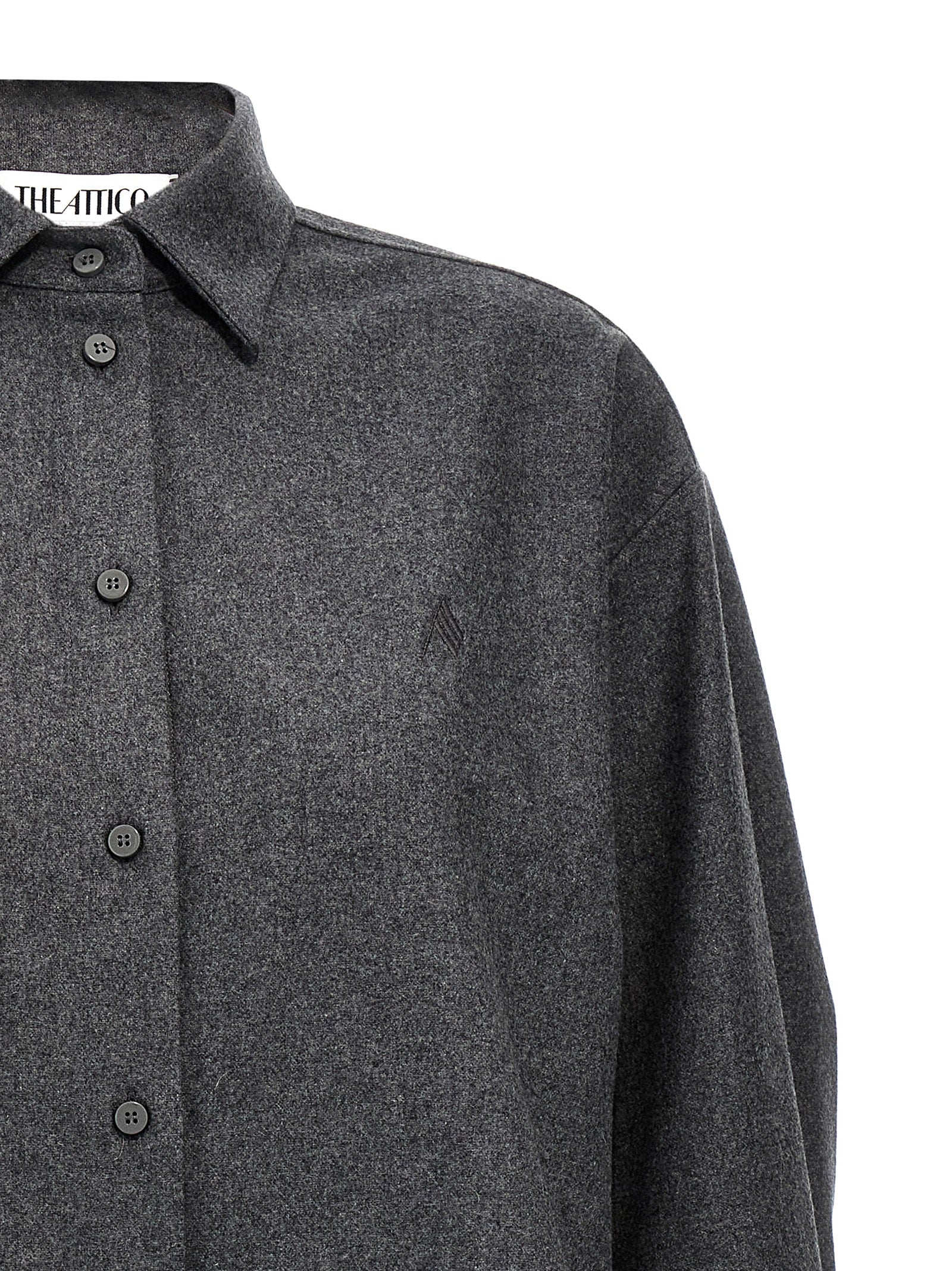 Gray Wool Blouse