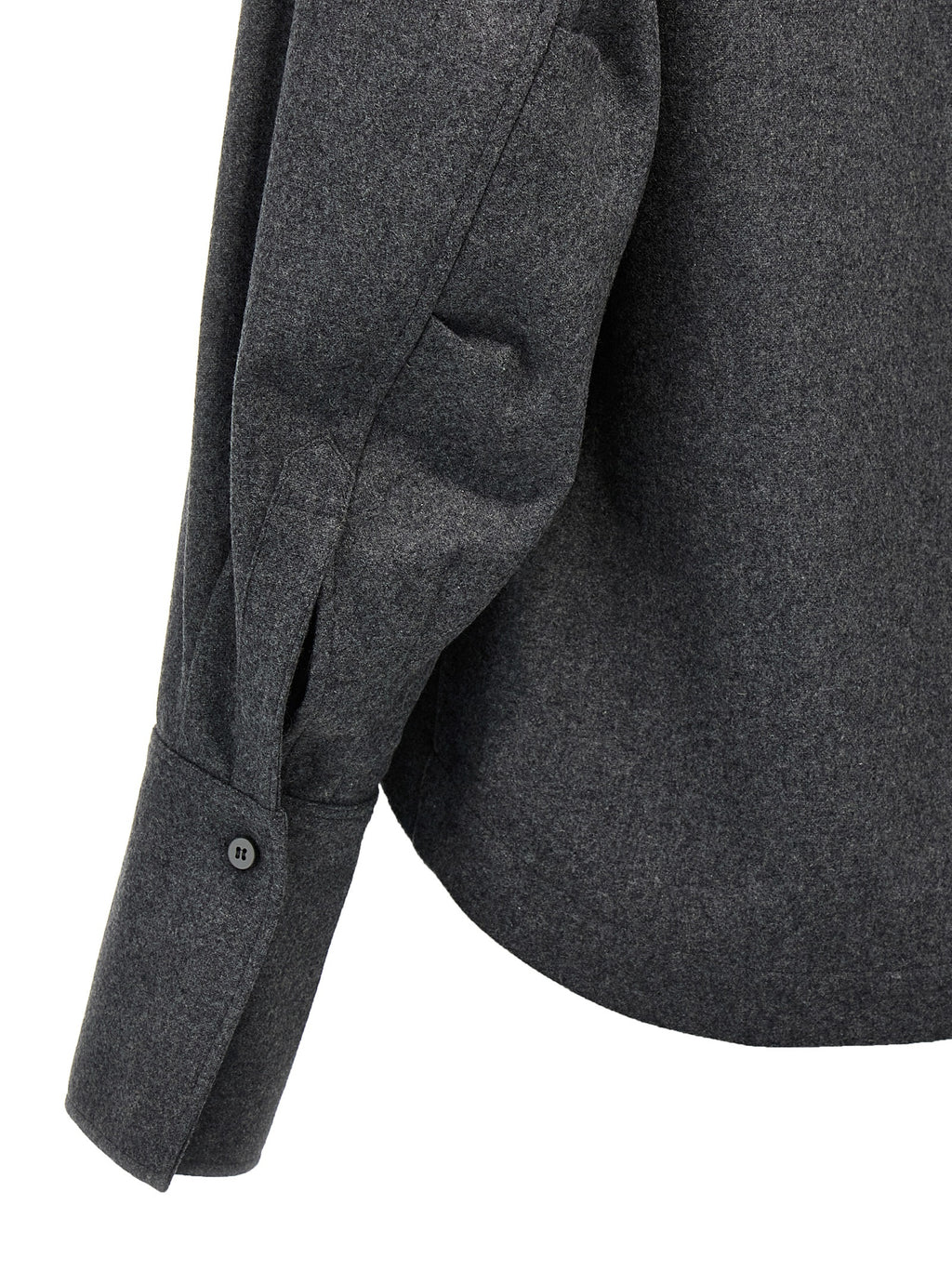 Gray Wool Blouse