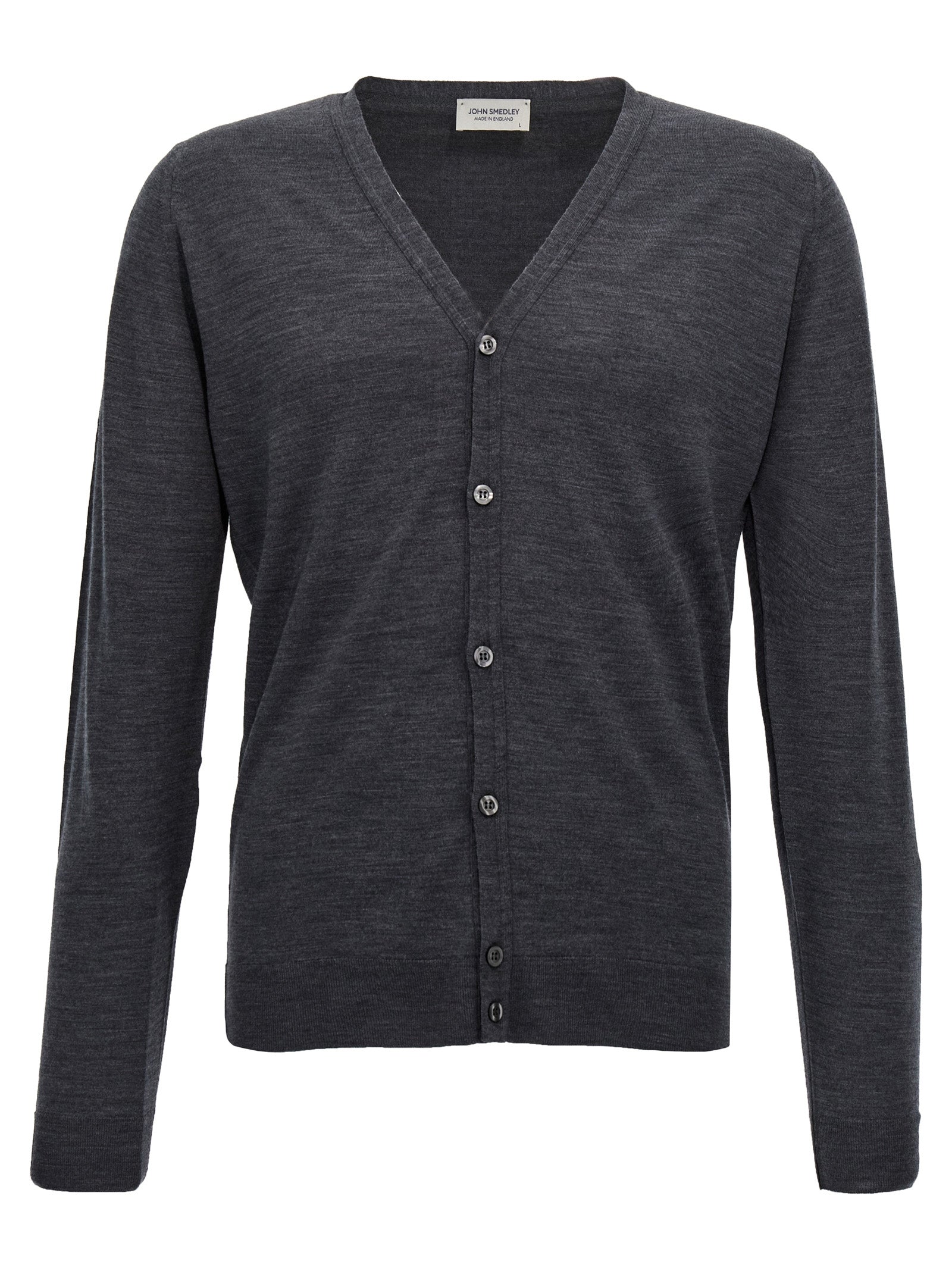 Gray Wool Cardigan