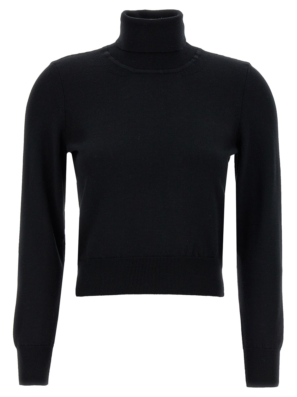 Black Merino Wool Cardigan