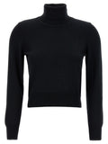 Black Merino Wool Cardigan