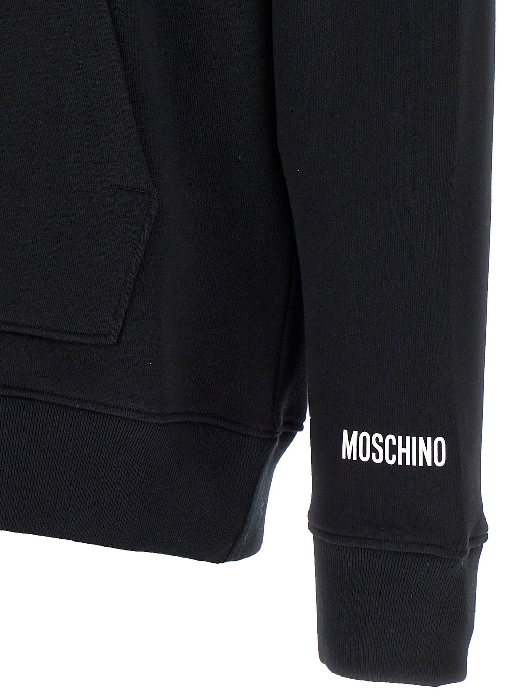 Black Cotton Hoodie