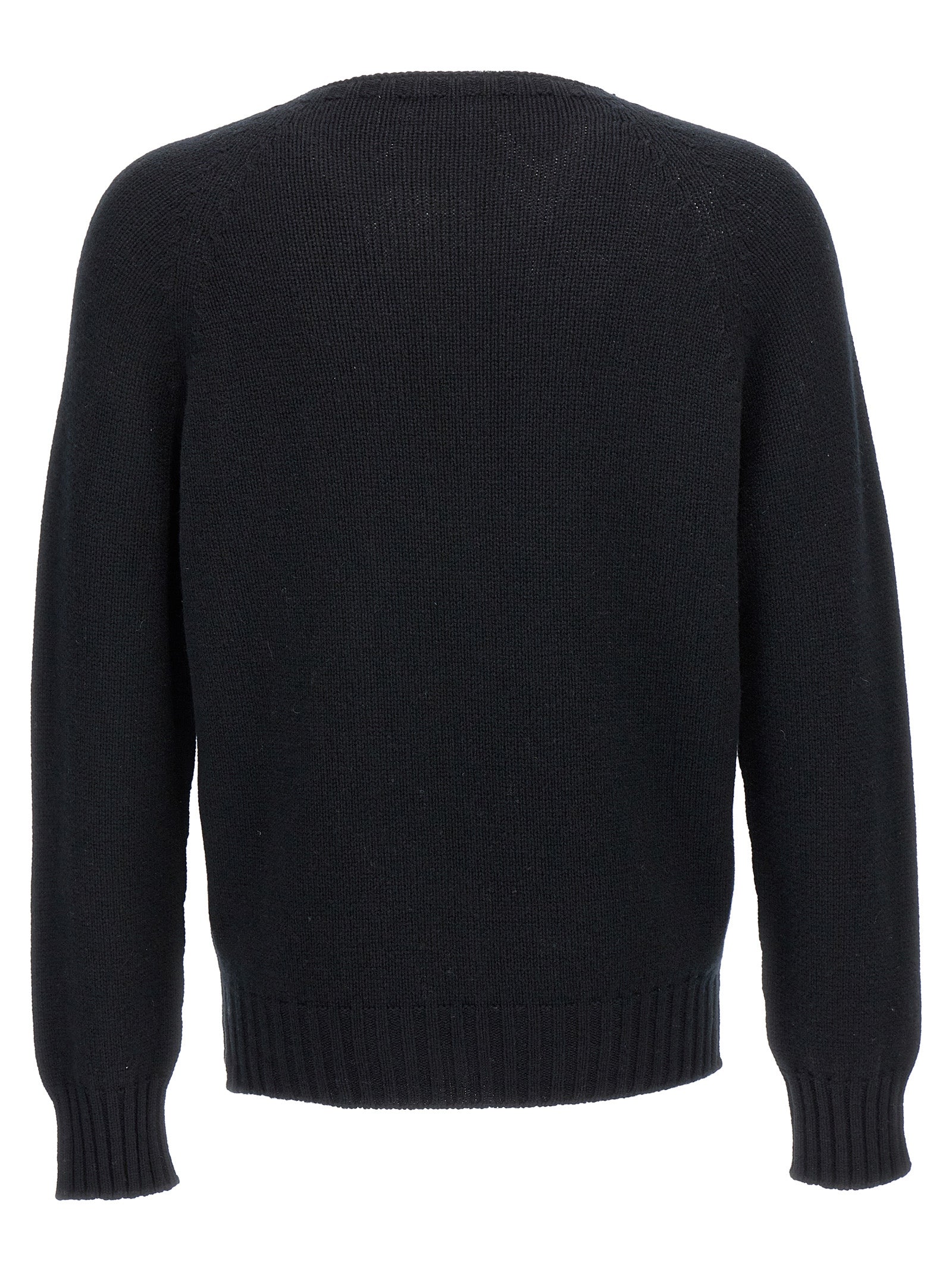 Black Wool Cardigan