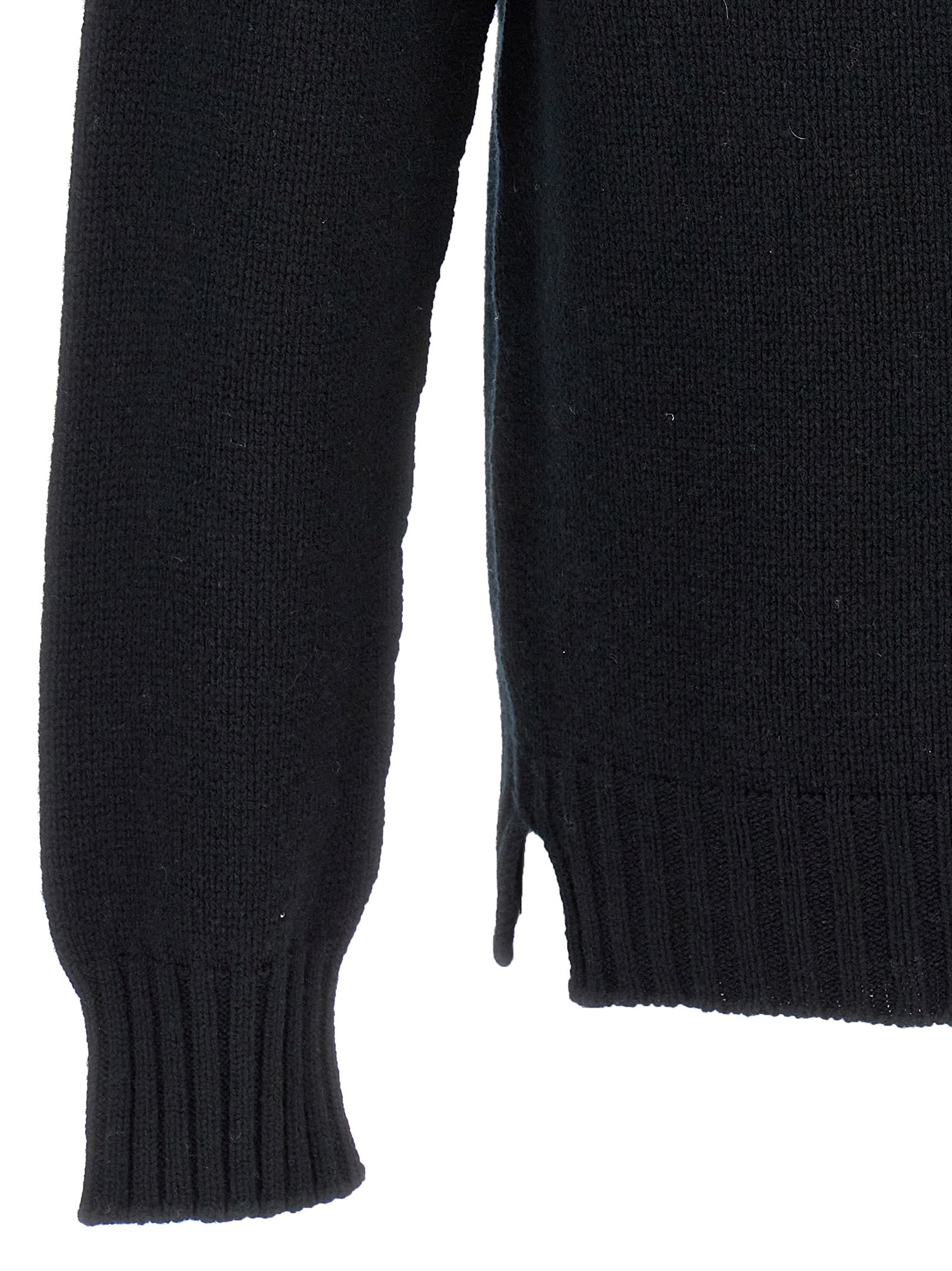 Black Wool Cardigan
