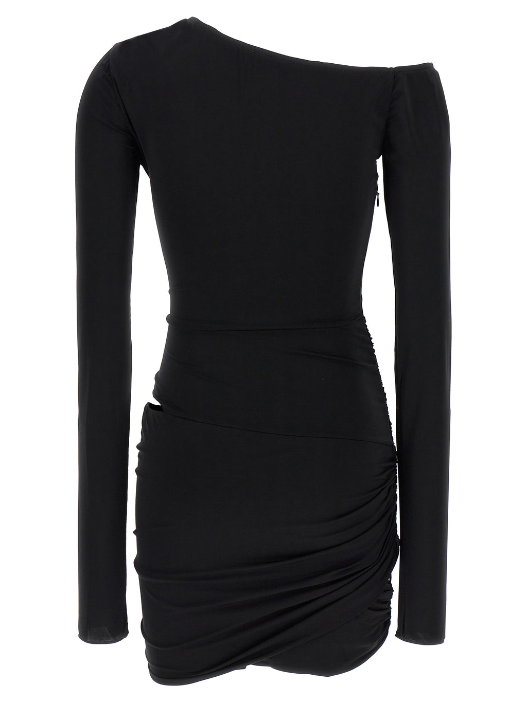 Black Viscose Mini Skirt