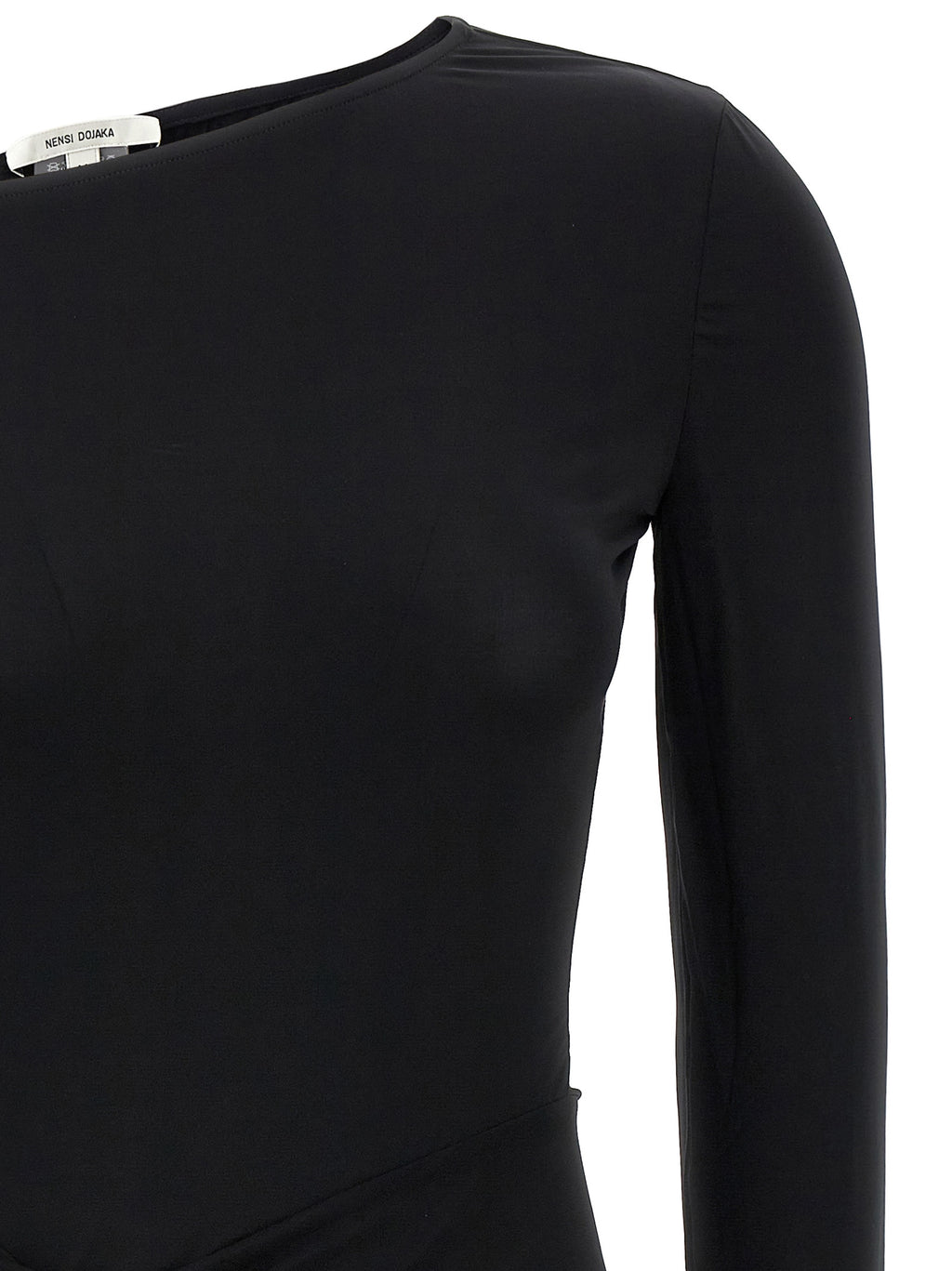 Black Viscose Mini Skirt