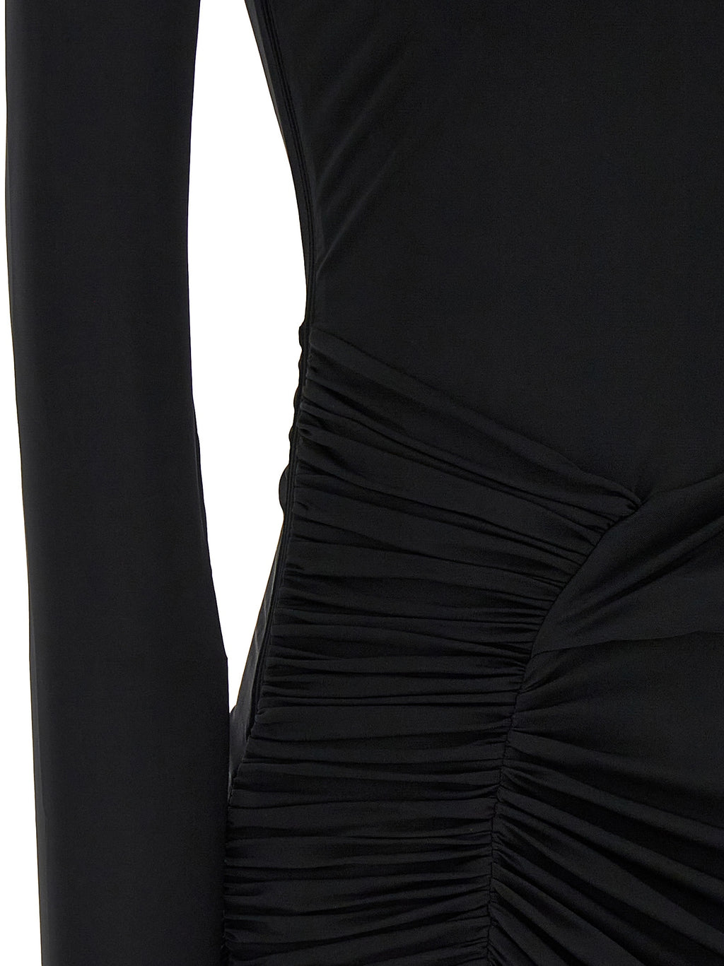 Black Viscose Mini Skirt