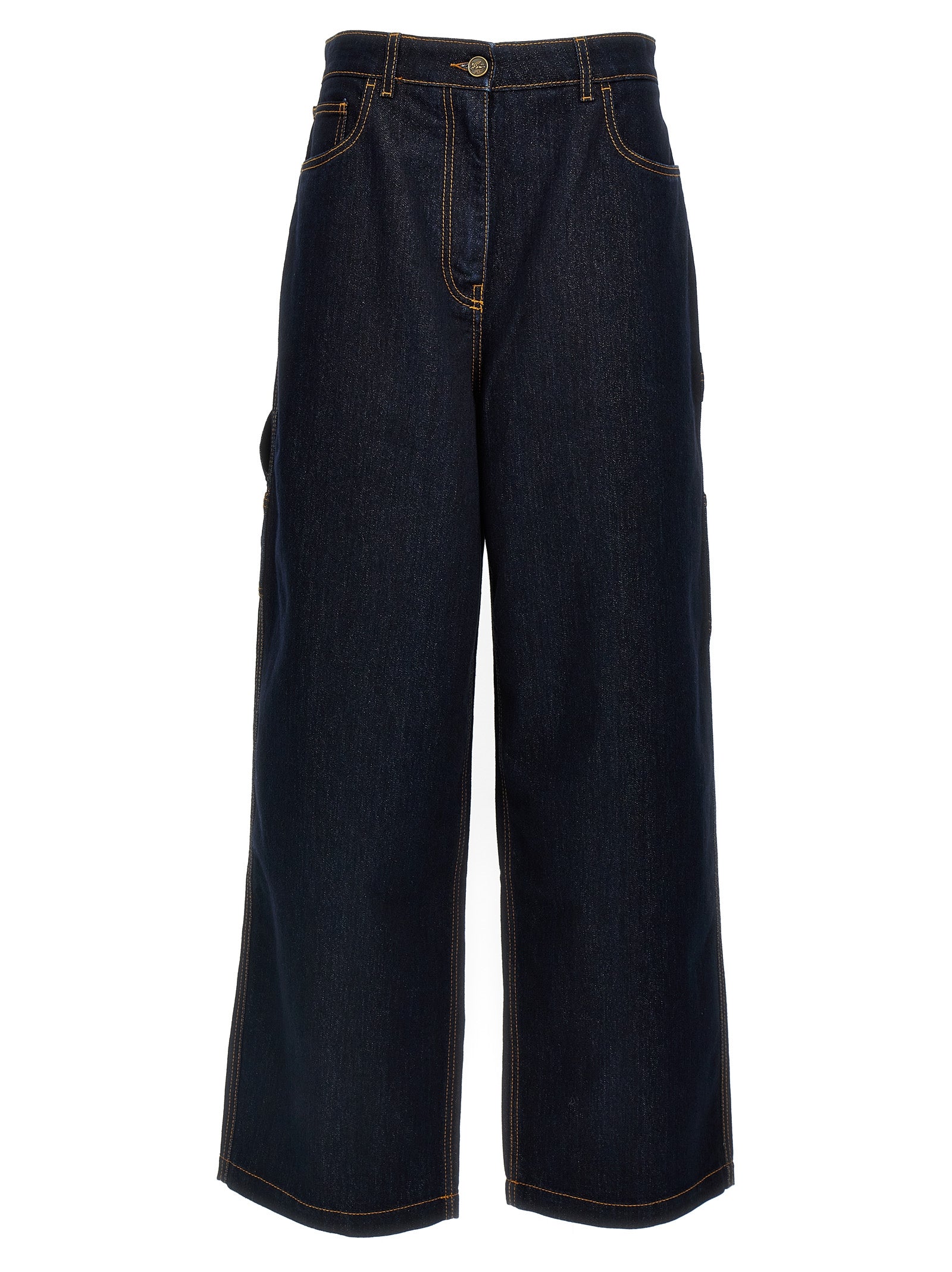 Blue Cotton Jeans Denim