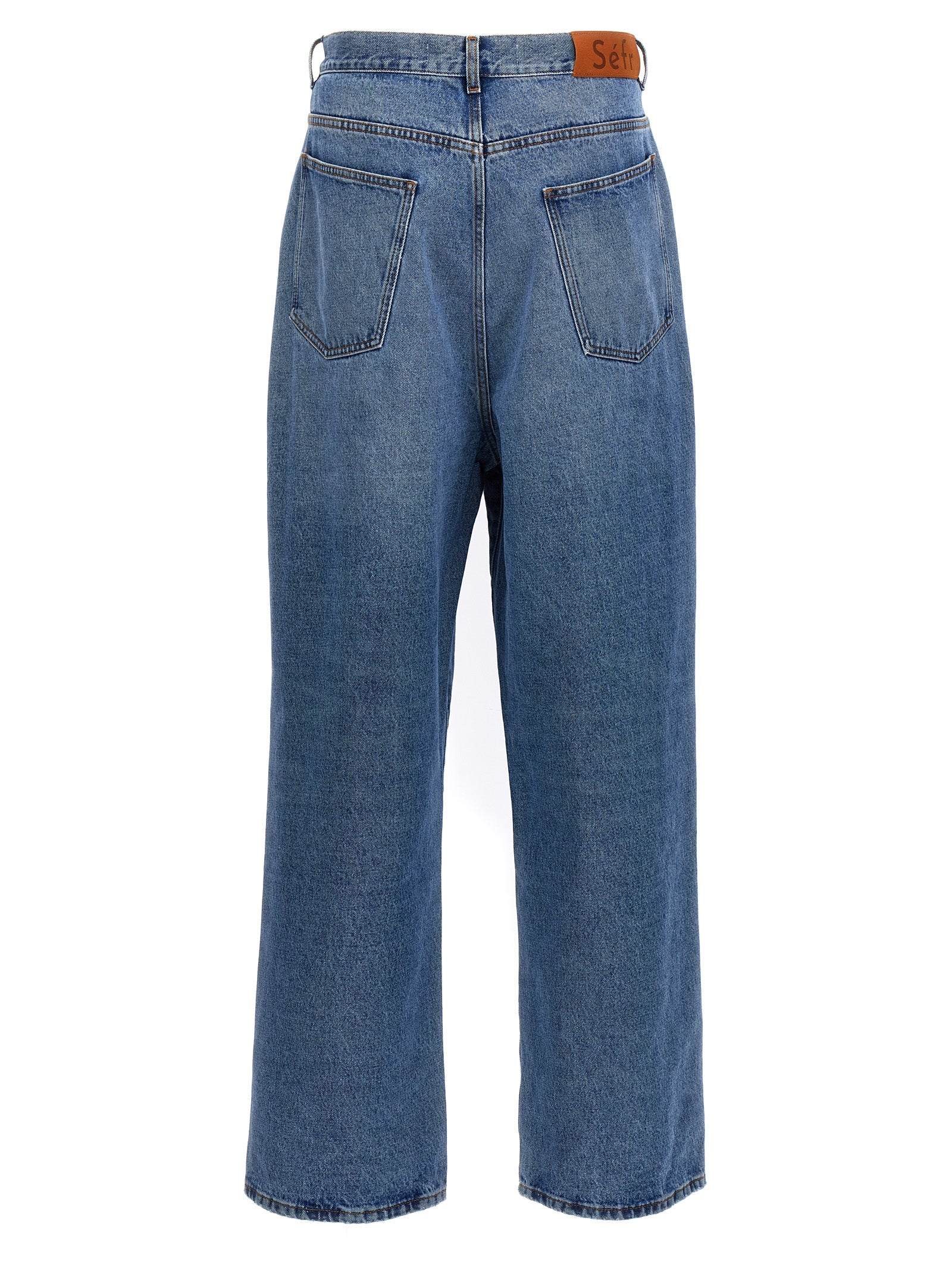 Blue Cotton Jeans Denim
