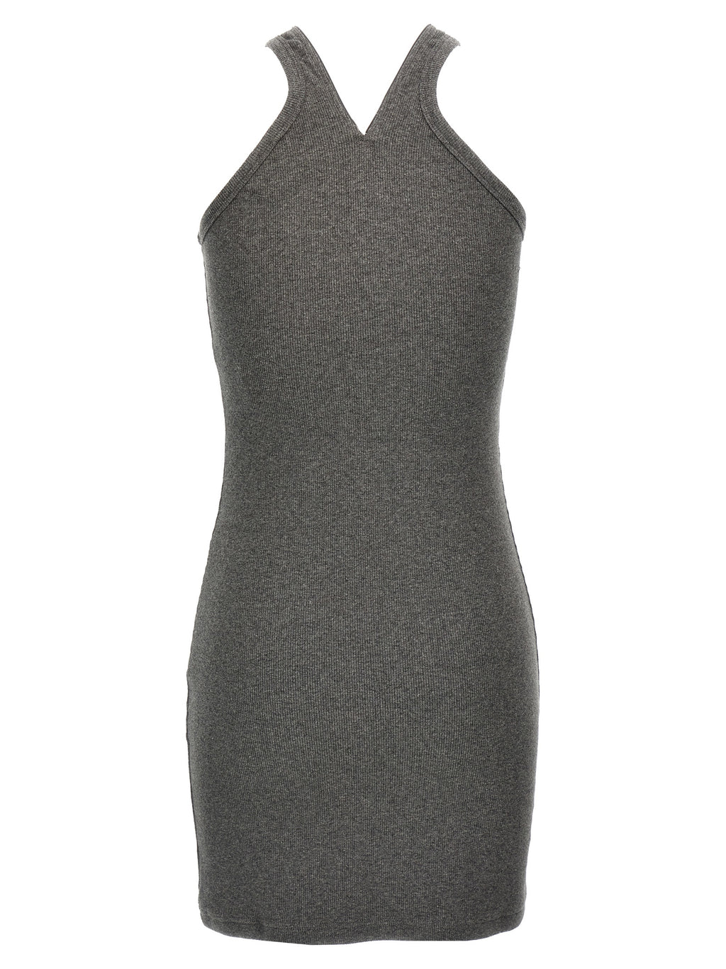 Gray Cotton Short Dress