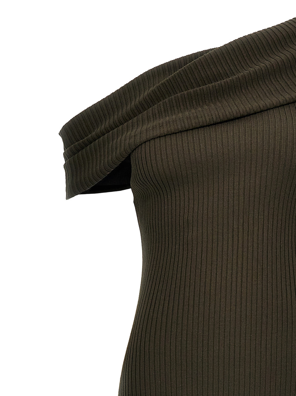 Brown Viscose Long Dress