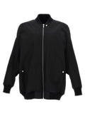 Black Nylon Bomber