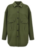 Bicolor Virgin Wool Blouse