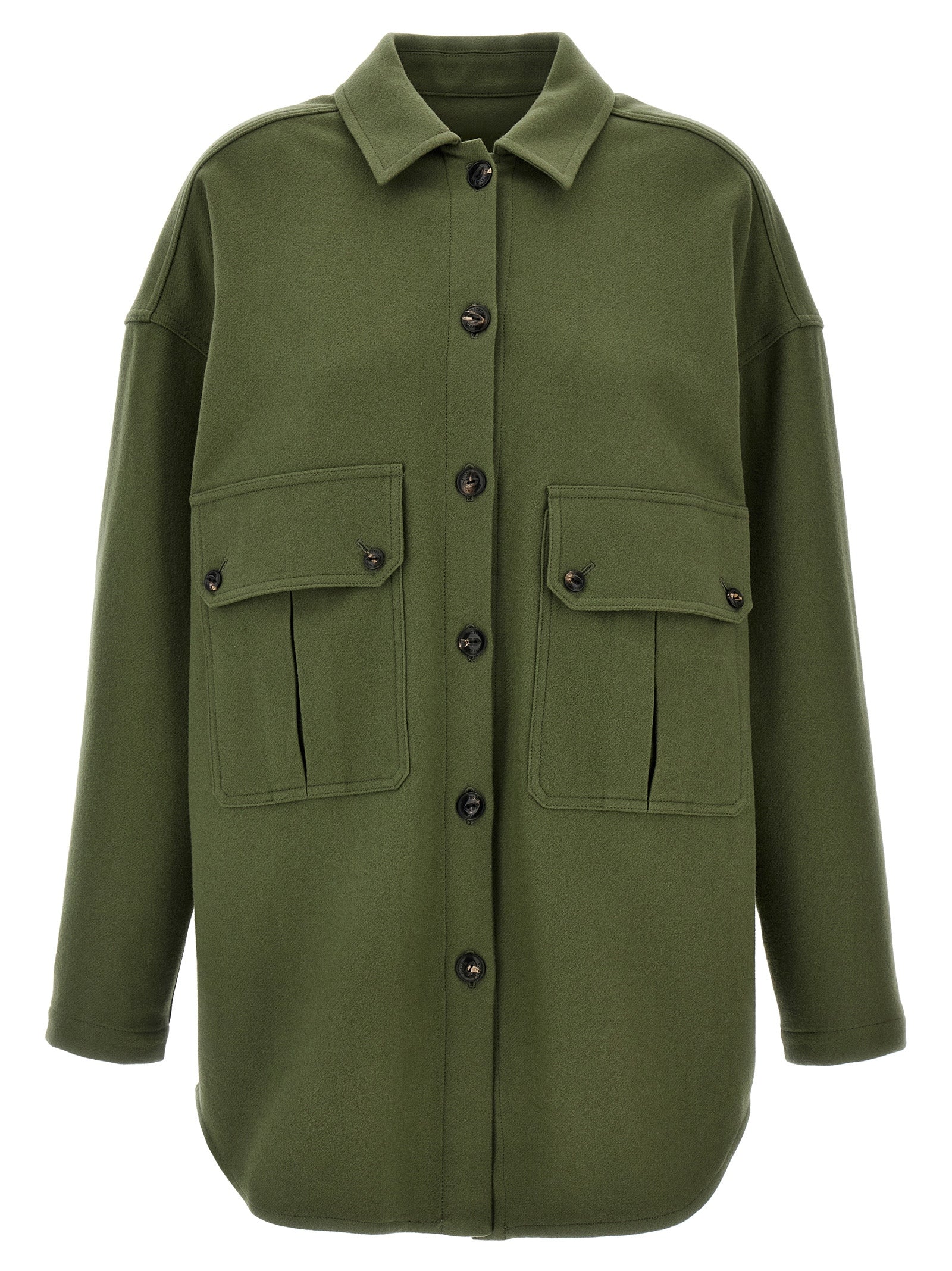 Bicolor Virgin Wool Blouse