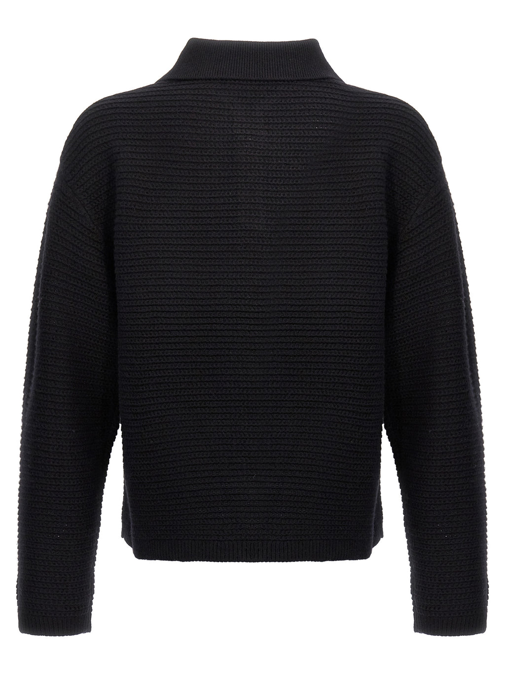 Black Wool Cardigan