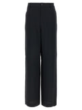 Black Acetate Casual Pants