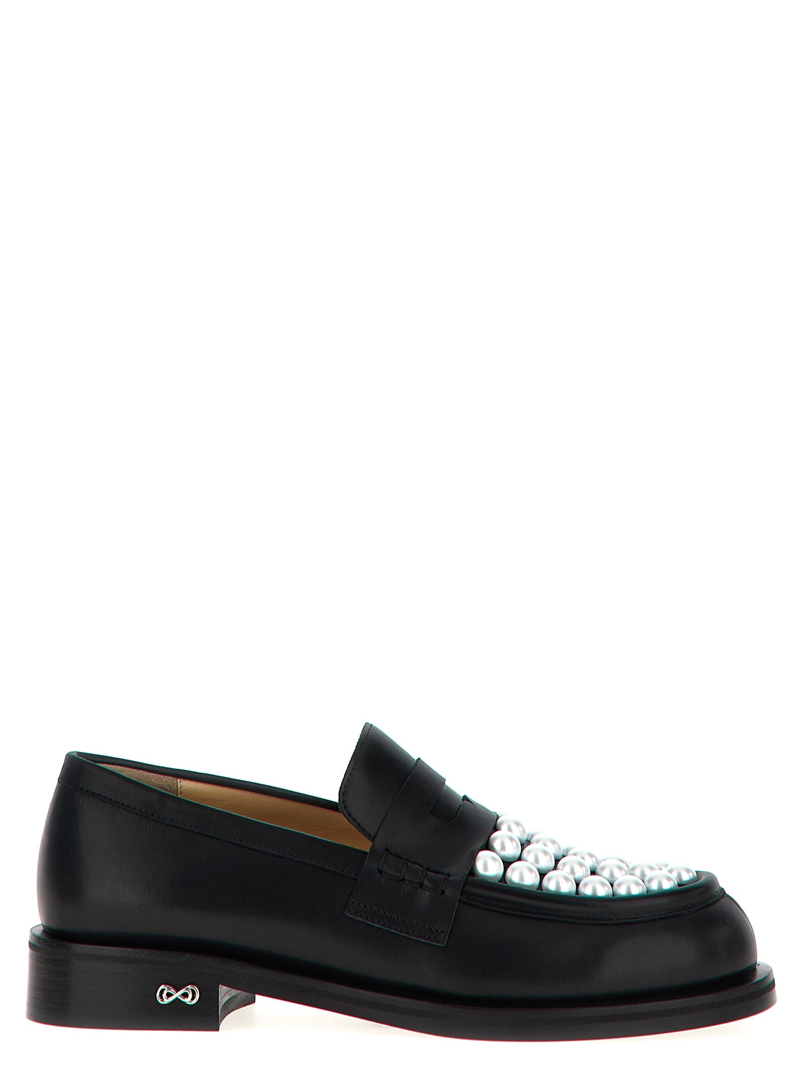Bicolor Calfskin Slip-On Loafers