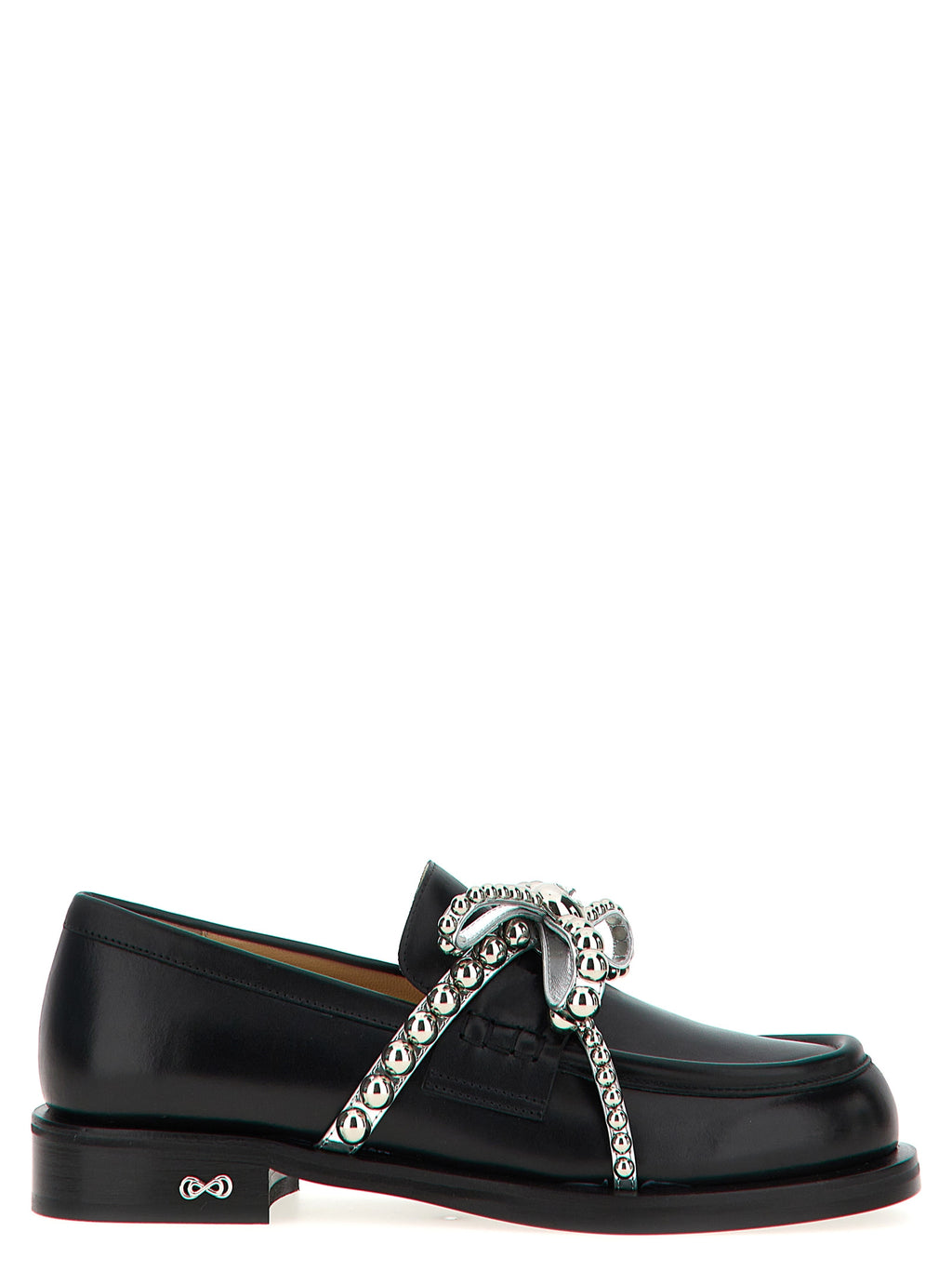 Black Leather Slip-On Loafers