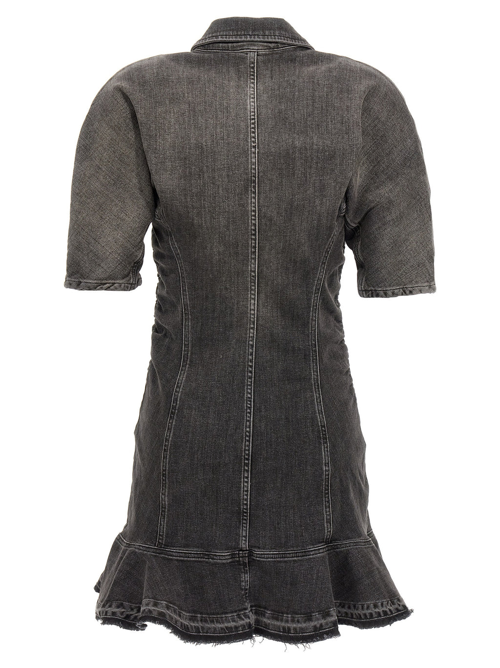 Black Cotton Short Dress