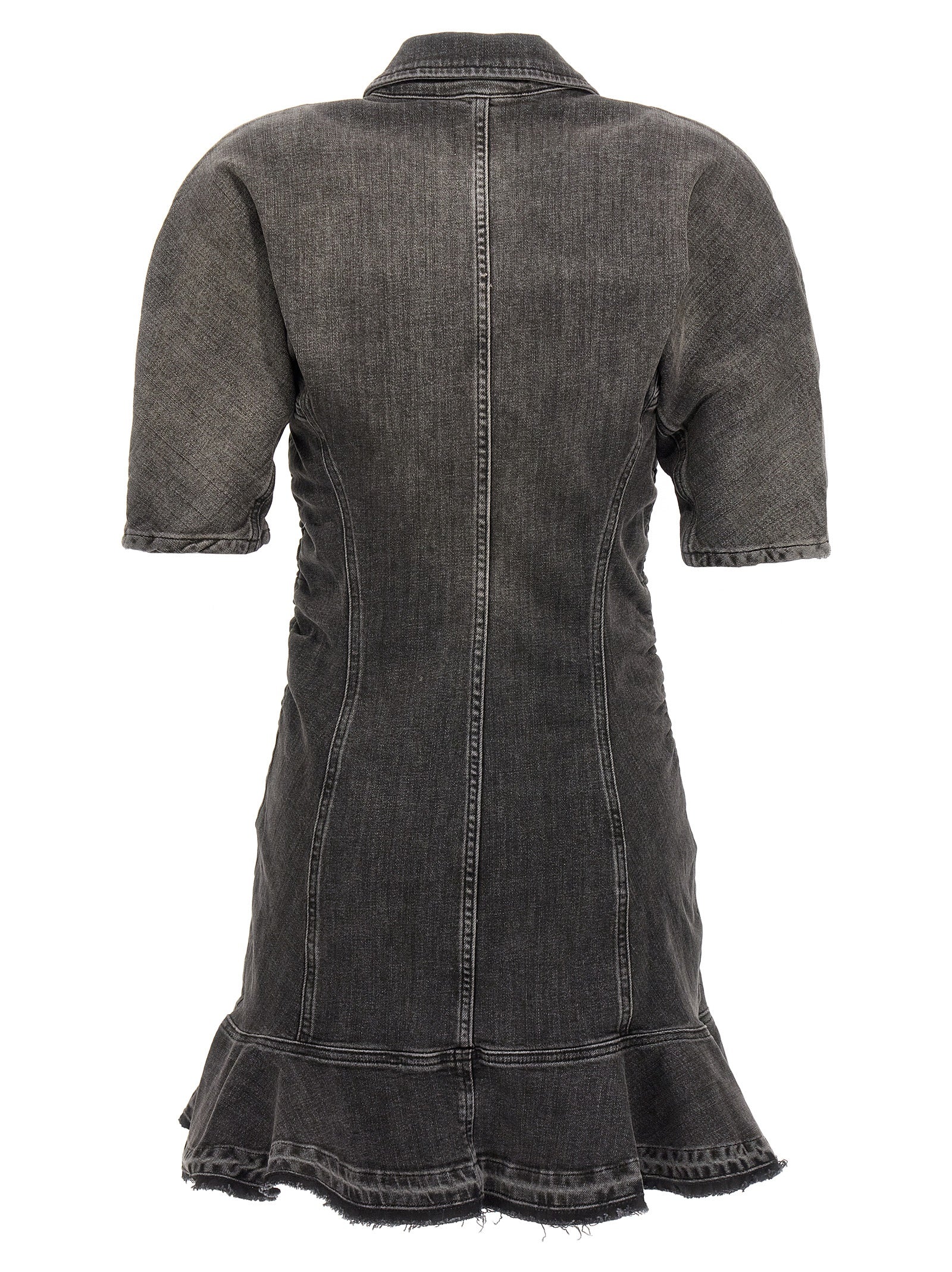 Black Cotton Short Dress