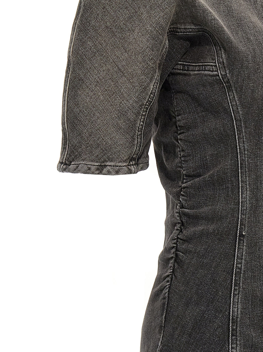 Black Cotton Short Dress