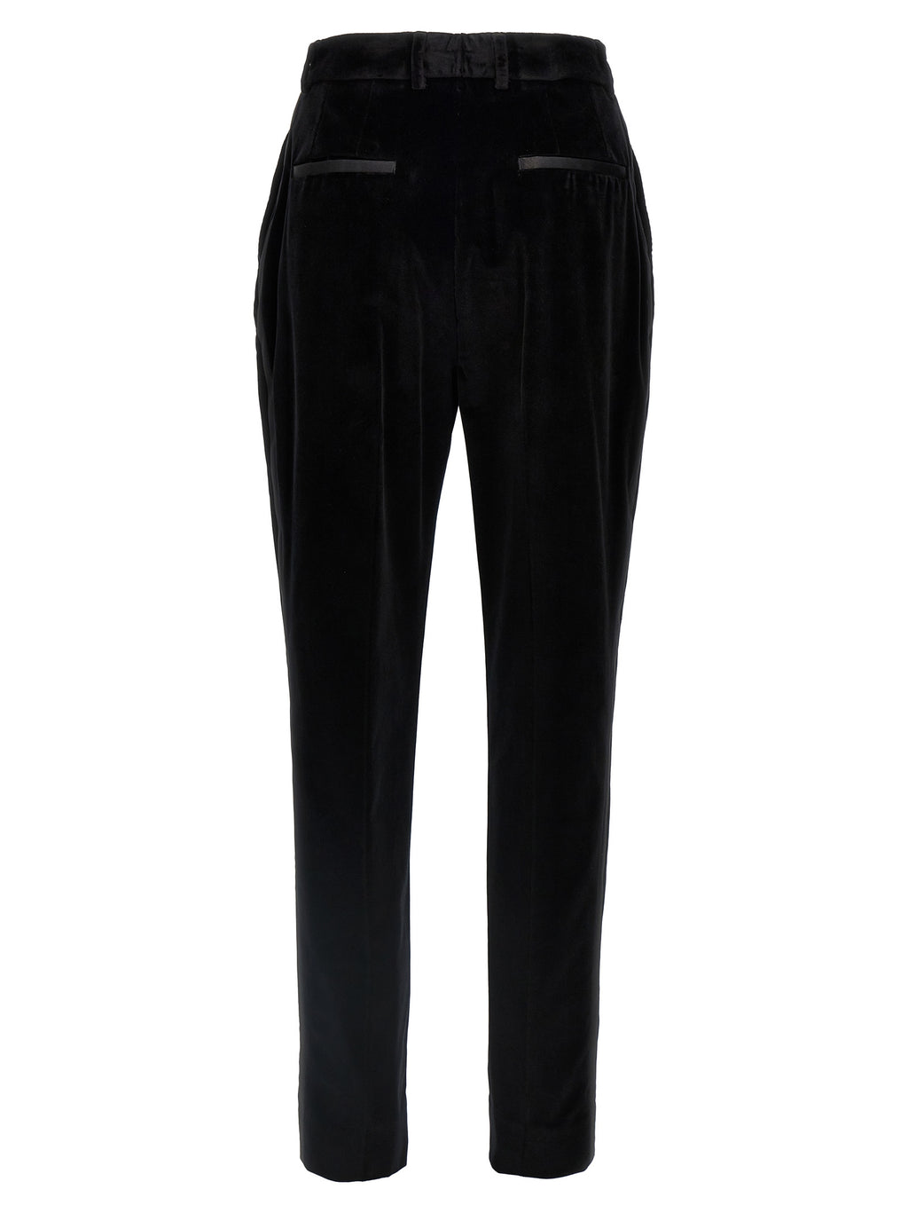 Black Cotton Dress Pants