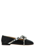 Black Leather Ballet Flats